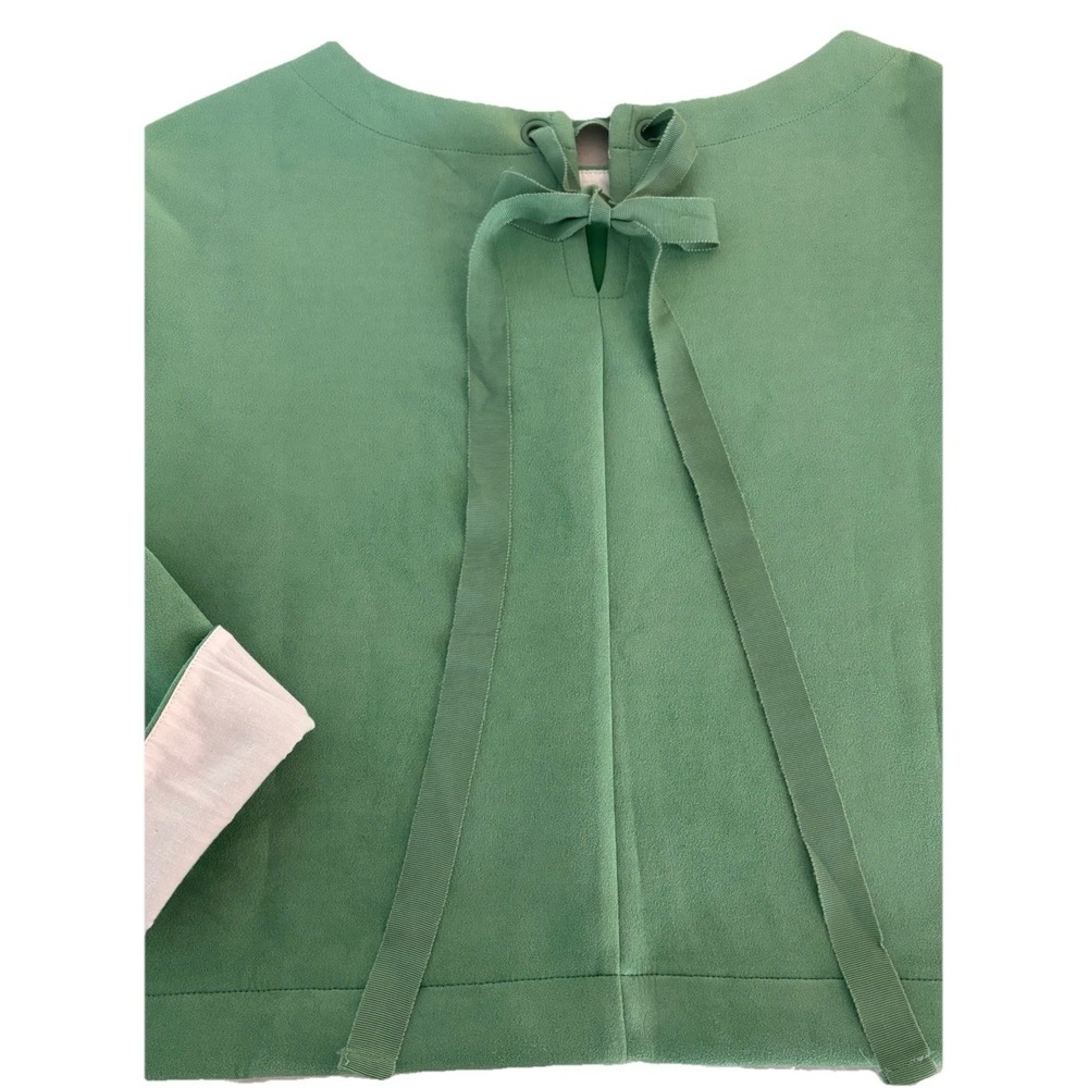 United Colors of Benetton White & Chic Green Effortless Layered-look Back Bow SM - Picture 6 of 14
